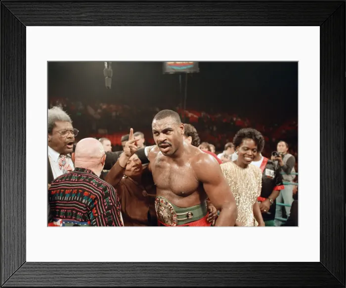 Framed Print : Lennox Lewis vs. Oliver McCall, billed Whose Moment of Glory Framed Print : Lennox Lewis vs. Oliver McCall, billed Whose Moment of Glory