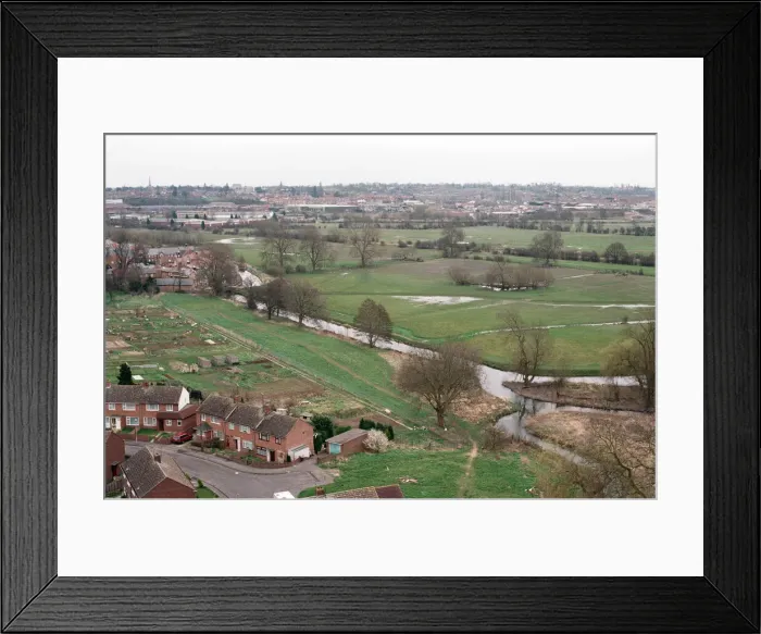 Framed Print : Coley Meadows, Reading. March 1994 Framed Print : Coley Meadows, Reading. March 1994