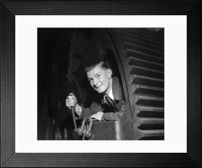 Framed Print : Trainee mechanic seen here at work. Part of the Daily Herald Youth in Industry Feature Framed Print : Trainee mechanic seen here at work. Part of the Daily Herald Youth in Industry Feature