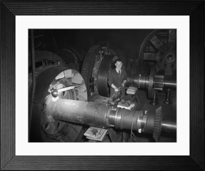 Framed Print : Trainee mechanic seen here at work. Part of the Daily Herald Youth in Industry Feature Framed Print : Trainee mechanic seen here at work. Part of the Daily Herald Youth in Industry Feature