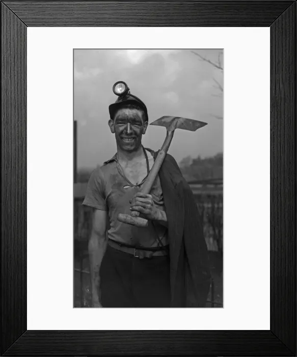 Framed Print : Trainee miner seen here at work. Part of the Daily Herald Youth in Industry Feature 6th Framed Print : Trainee miner seen here at work. Part of the Daily Herald Youth in Industry Feature 6th