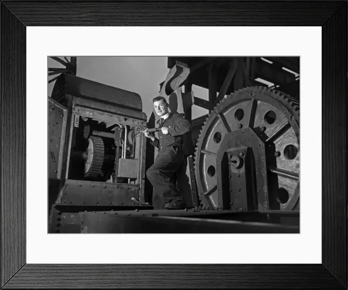Framed Print : Trainee mechanic seen here at work. Part of the Daily Herald Youth in Industry Feature Framed Print : Trainee mechanic seen here at work. Part of the Daily Herald Youth in Industry Feature