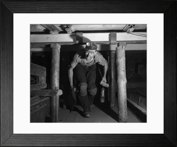 Framed Print : Trainee miner seen here at work. Part of the Daily Herald Youth in Industry Feature 6th Framed Print : Trainee miner seen here at work. Part of the Daily Herald Youth in Industry Feature 6th