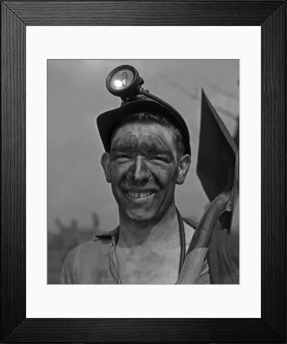 Framed Print : Trainee miner seen here at work. Part of the Daily Herald Youth in Industry Feature 6th Framed Print : Trainee miner seen here at work. Part of the Daily Herald Youth in Industry Feature 6th