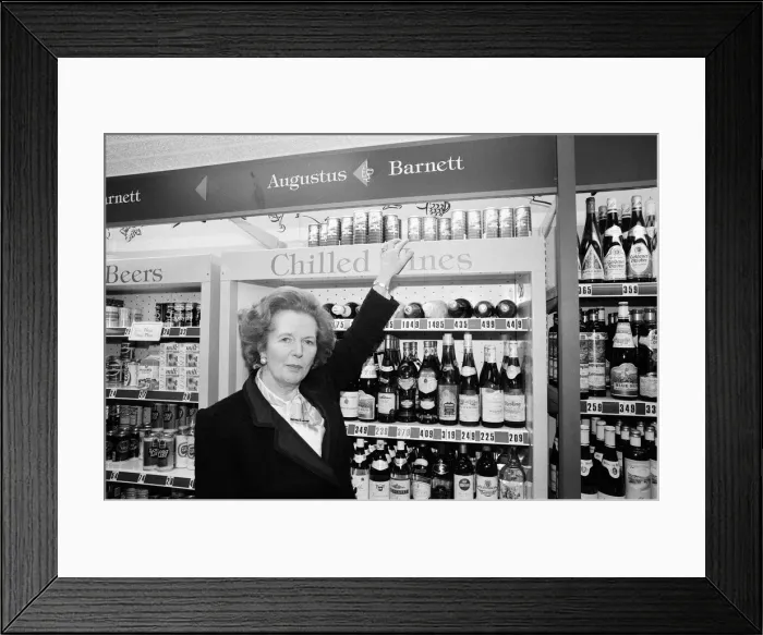 Framed Print : Prime Minister Margaret Thatcher campaigning in Ealing. 30th May 1987