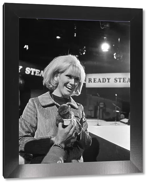 Picture shows Dusty Springfield on the set of Ready Steady Go