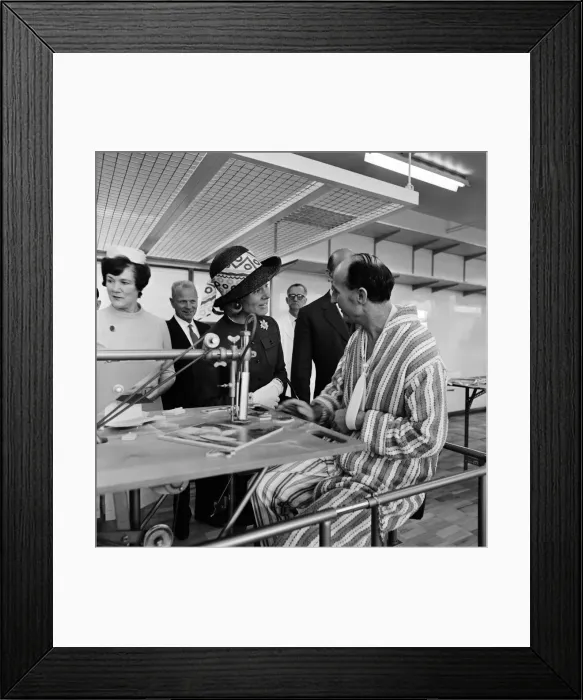 Framed Print : The Duchess of Kent opens a new wing at the hospital in Orsett, Essex. 21st May 1969 Framed Print : The Duchess of Kent opens a new wing at the hospital in Orsett, Essex. 21st May 1969