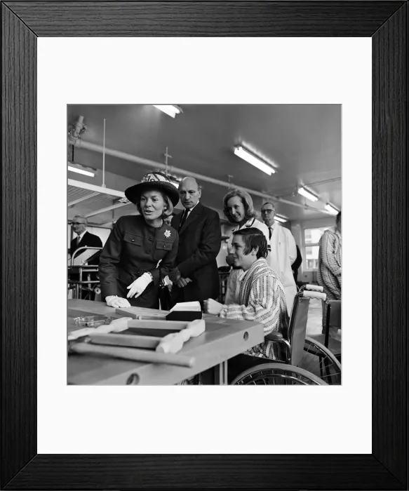 Framed Print : The Duchess of Kent opens a new wing at the hospital in Orsett, Essex. 21st May 1969 Framed Print : The Duchess of Kent opens a new wing at the hospital in Orsett, Essex. 21st May 1969