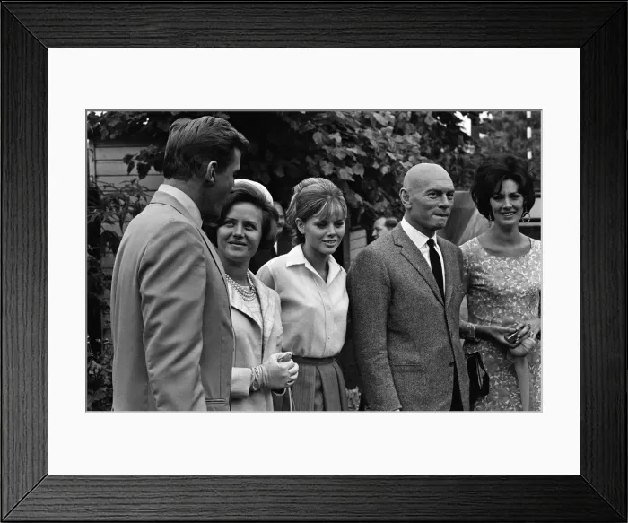 Framed Print : Princess Muna al-Hussein of Jordan is shown around Elstree Studios by Steve Forrest