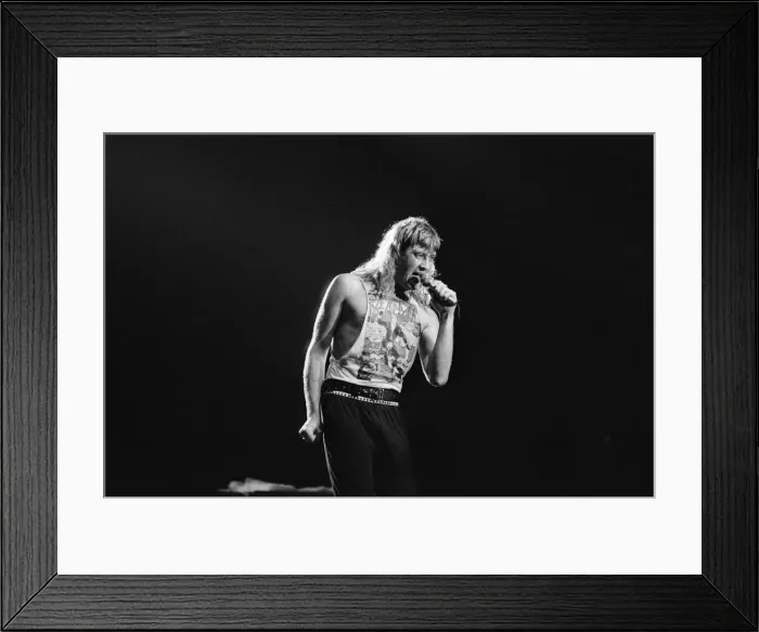 Framed Print : Def Leppard, the first headlining act at play at The Forum Framed Print : Def Leppard, the first headlining act at play at The Forum