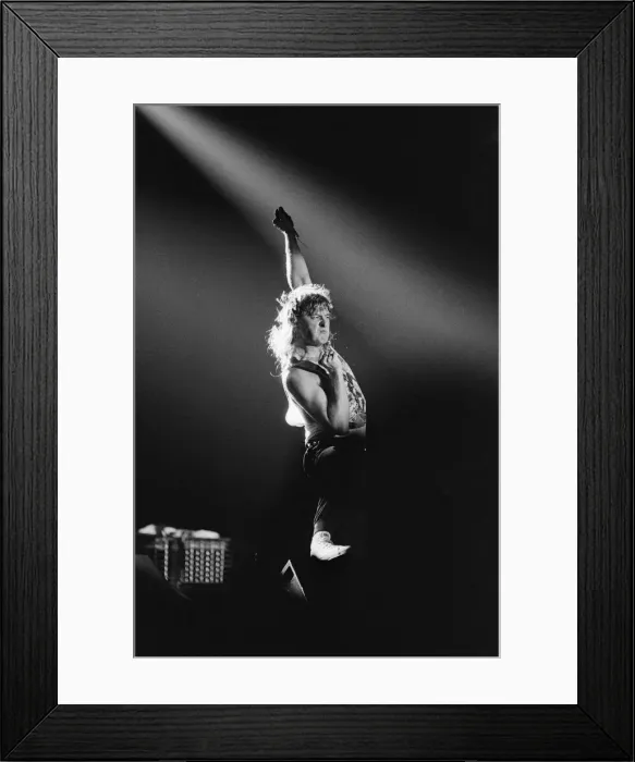 Framed Print : Def Leppard, the first headlining act at play at The Forum Framed Print : Def Leppard, the first headlining act at play at The Forum