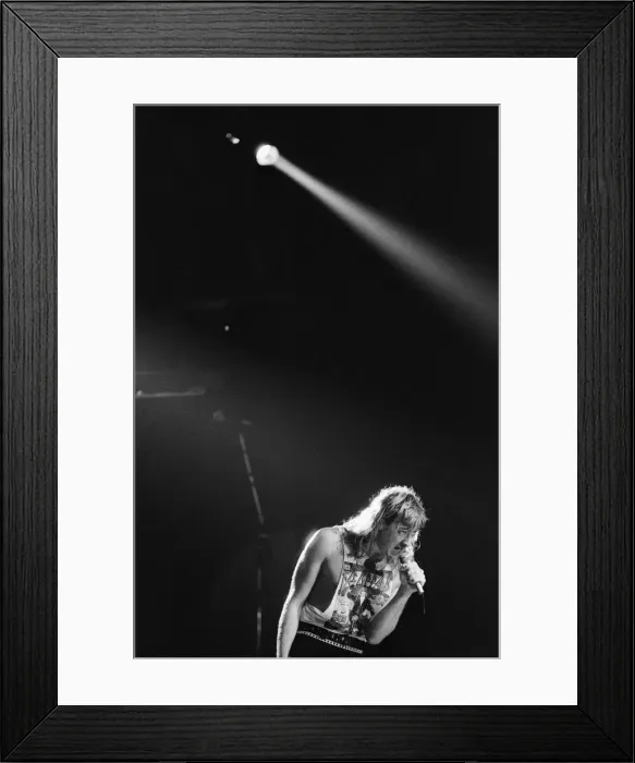 Framed Print : Def Leppard, the first headlining act at play at The Forum Framed Print : Def Leppard, the first headlining act at play at The Forum