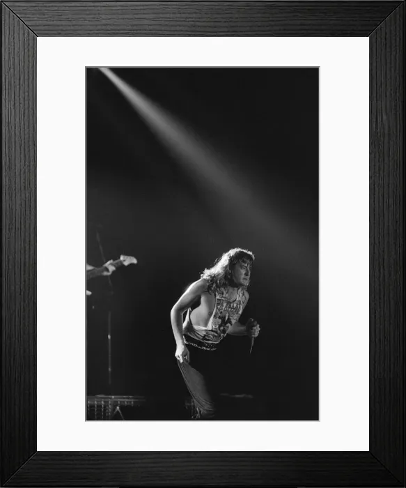 Framed Print : Def Leppard, the first headlining act at play at The Forum