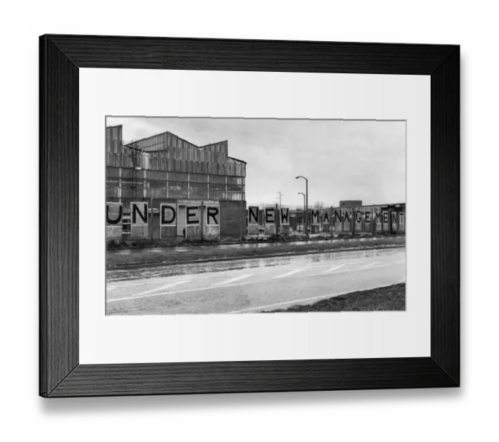 Framed Print : Fisher Bendix Factory, Kirkby, Under New Management, Monday 20th March 1972