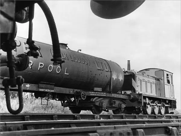 One of the two diesel locos that serve Kirkby Industrial Estate, Merseyside