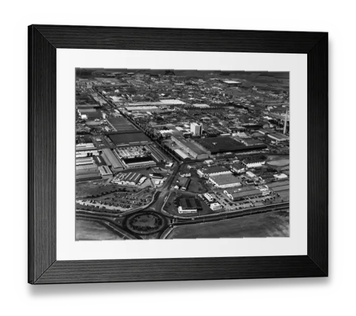 Framed Print : Kirkby Industrial Estate, Merseyside, Thursday 26th June 1975 Framed Print : Kirkby Industrial Estate, Merseyside, Thursday 26th June 1975