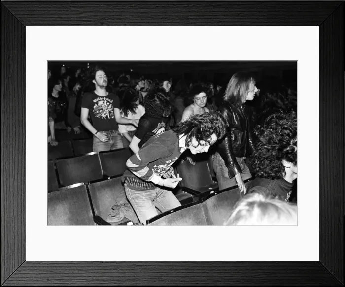 Framed Print : Motorhead concert at Queens Hall, Leeds. 2nd April 1981 Framed Print : Motorhead concert at Queens Hall, Leeds. 2nd April 1981