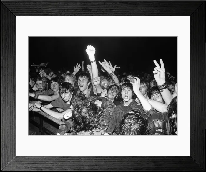 Framed Print : Motorhead concert at Queens Hall, Leeds. 2nd April 1981 Framed Print : Motorhead concert at Queens Hall, Leeds. 2nd April 1981