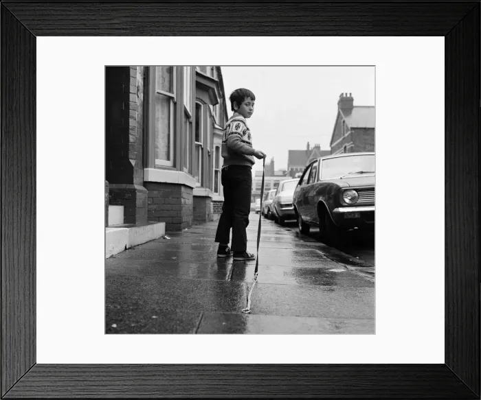 Framed Print : Obedience dog disappears, Middlesbrough. 1971 Framed Print : Obedience dog disappears, Middlesbrough. 1971