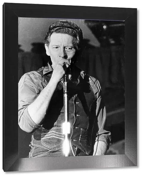 Jerry Lee Lewis, pictured on stage at The Mayfair Ballroom, Newcastle. 13th February 1980