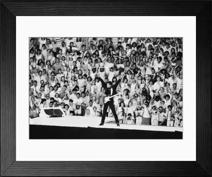 Framed Print : Wham. The Farewell Concert at Wembley Stadium, London England (Picture Framed Print : Wham. The Farewell Concert at Wembley Stadium, London England (Picture