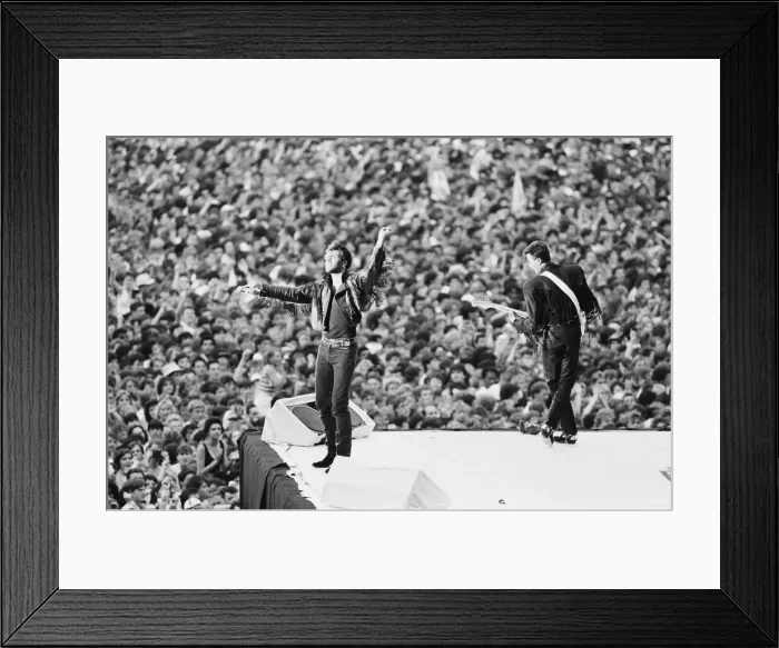 Framed Print : Wham. The Farewell Concert at Wembley Stadium, London England (Picture