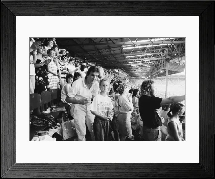 Framed Print : Wham. The Farewell Concert at Wembley Stadium, London England (Picture Framed Print : Wham. The Farewell Concert at Wembley Stadium, London England (Picture