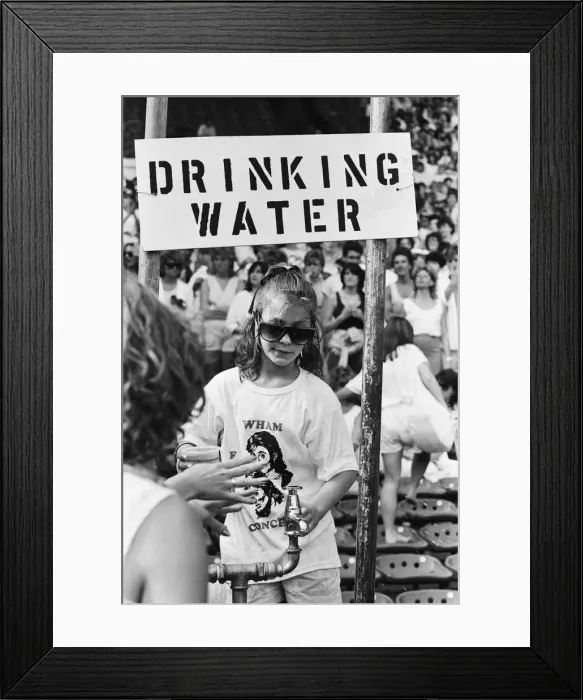 Framed Print : Wham. The Farewell Concert at Wembley Stadium, London England (Picture Framed Print : Wham. The Farewell Concert at Wembley Stadium, London England (Picture