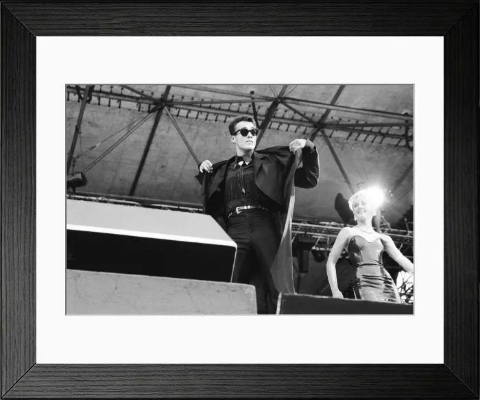 Framed Print : Wham. The Farewell Concert at Wembley Stadium, London England (Picture Framed Print : Wham. The Farewell Concert at Wembley Stadium, London England (Picture