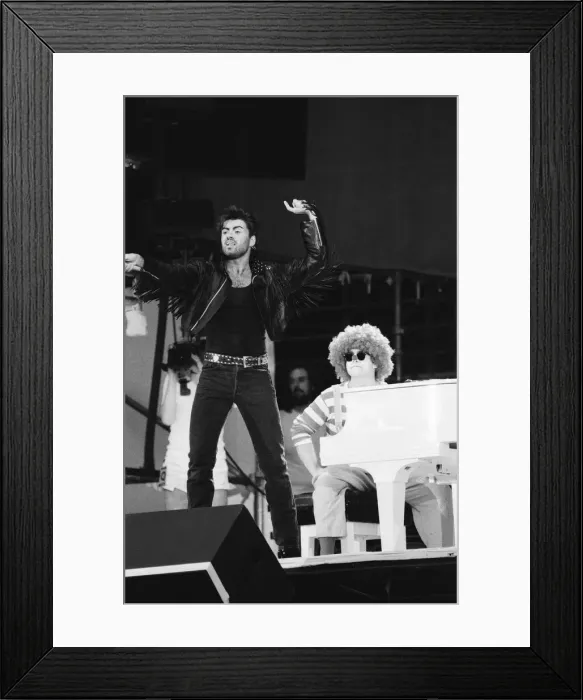 Framed Print : Wham. The Farewell Concert at Wembley Stadium, London England 28th June 1986 Framed Print : Wham. The Farewell Concert at Wembley Stadium, London England 28th June 1986