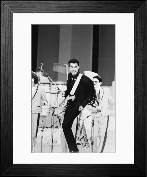 Framed Print : Wham. The Farewell Concert at Wembley Stadium, London England (Picture Framed Print : Wham. The Farewell Concert at Wembley Stadium, London England (Picture