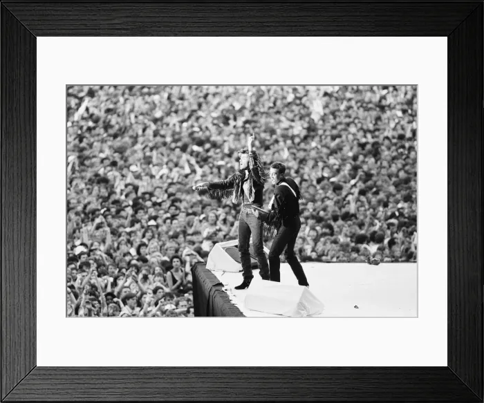 Framed Print : Wham. The Farewell Concert at Wembley Stadium, London England 28th June 1986