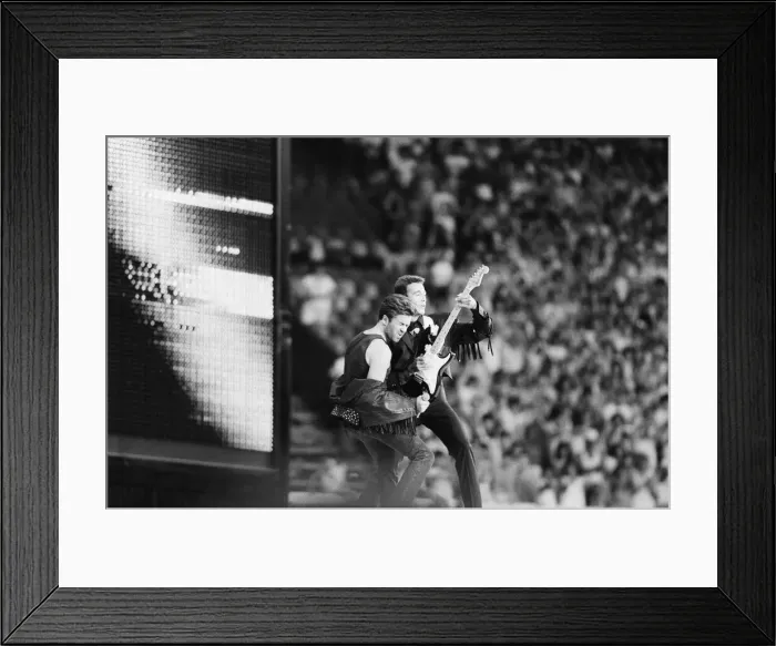 Framed Print : Wham. The Farewell Concert at Wembley Stadium, London England (Picture Framed Print : Wham. The Farewell Concert at Wembley Stadium, London England (Picture