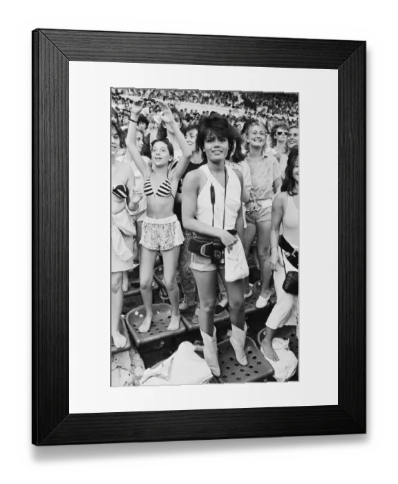 Framed Print : Wham. The Farewell Concert at Wembley Stadium, London England (Picture