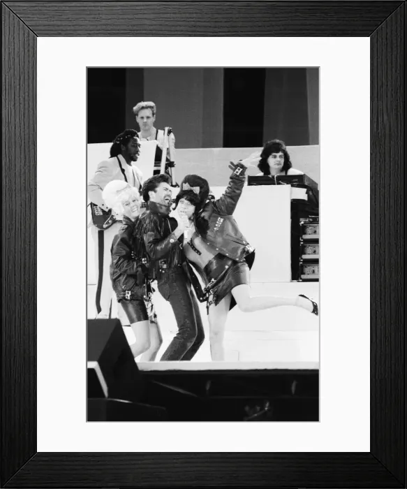 Framed Print : Wham. The Farewell Concert at Wembley Stadium, London England 28th June 1986 Framed Print : Wham. The Farewell Concert at Wembley Stadium, London England 28th June 1986