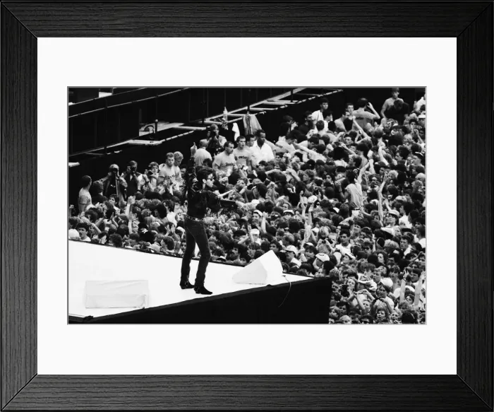 Framed Print : Wham. The Farewell Concert at Wembley Stadium, London England (Picture Framed Print : Wham. The Farewell Concert at Wembley Stadium, London England (Picture