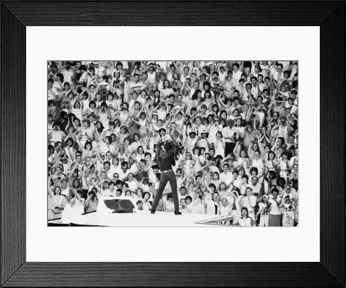 Framed Print : Wham. The Farewell Concert at Wembley Stadium, London England (Picture Framed Print : Wham. The Farewell Concert at Wembley Stadium, London England (Picture