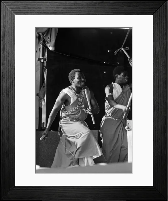 Framed Print : Artists performing at WOMAD festival at Rivermead in Reading, Berkshire, 18th July 1992