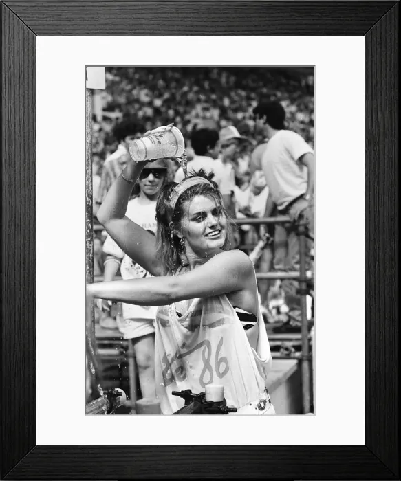 Framed Print : Wham. The Farewell Concert at Wembley Stadium, London England (Picture Framed Print : Wham. The Farewell Concert at Wembley Stadium, London England (Picture