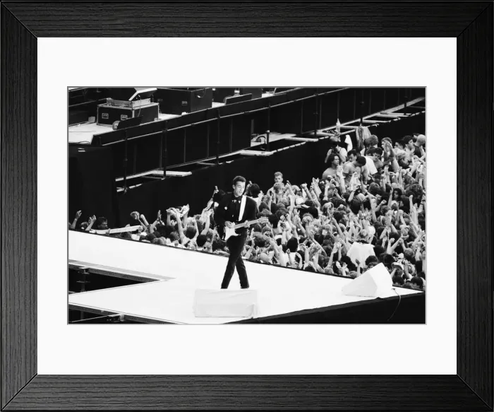 Framed Print : Wham. The Farewell Concert at Wembley Stadium, London England (Picture Framed Print : Wham. The Farewell Concert at Wembley Stadium, London England (Picture