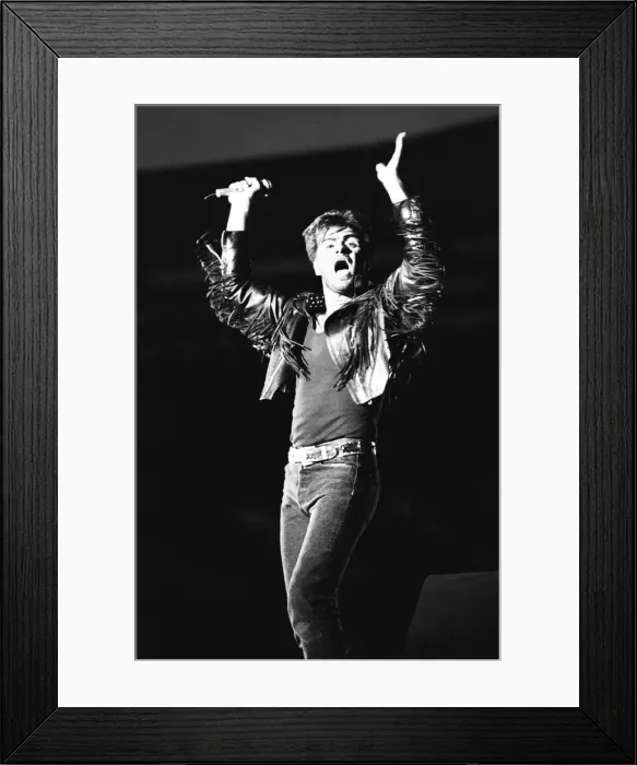 Framed Print : Wham. The Farewell Concert at Wembley Stadium, London England (Picture Framed Print : Wham. The Farewell Concert at Wembley Stadium, London England (Picture