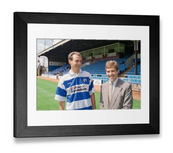 Framed Print : Jimmy Quinn signing for Reading Football Club. July 1992 Framed Print : Jimmy Quinn signing for Reading Football Club. July 1992