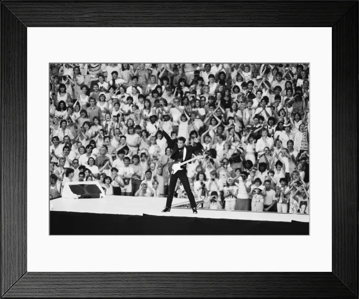Framed Print : Wham. The Farewell Concert at Wembley Stadium, London England (Picture Framed Print : Wham. The Farewell Concert at Wembley Stadium, London England (Picture