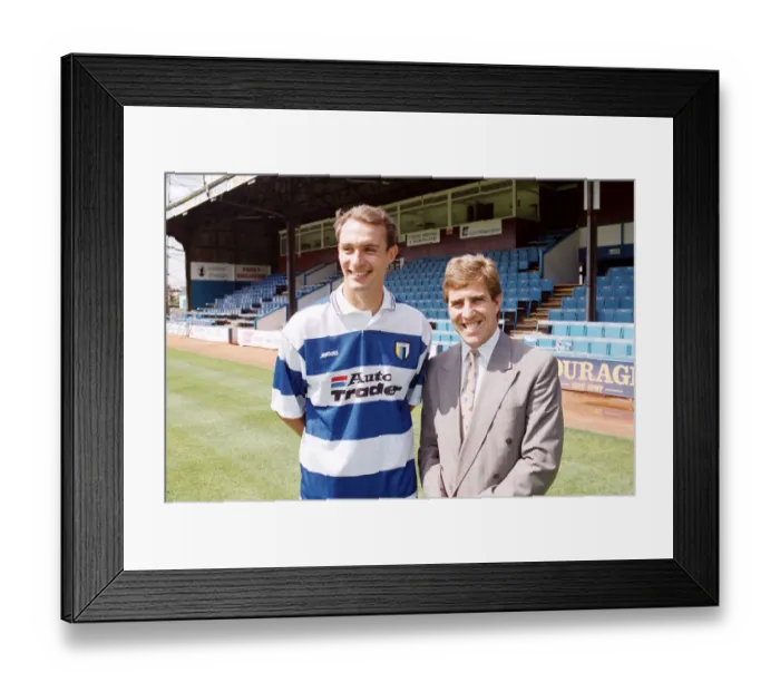 Framed Print : Jimmy Quinn signing for Reading Football Club. July 1992