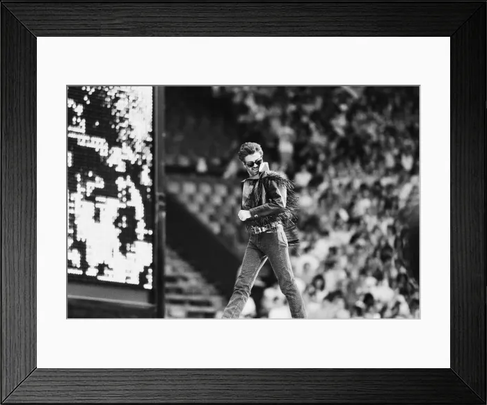 Framed Print : Wham. The Farewell Concert at Wembley Stadium, London England (Picture Framed Print : Wham. The Farewell Concert at Wembley Stadium, London England (Picture