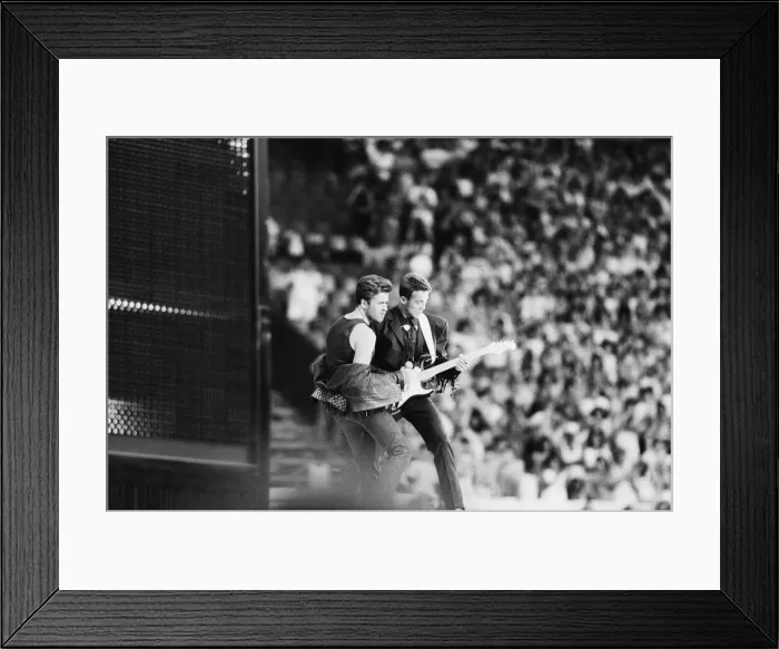 Framed Print : Wham. The Farewell Concert at Wembley Stadium, London England (Picture Framed Print : Wham. The Farewell Concert at Wembley Stadium, London England (Picture