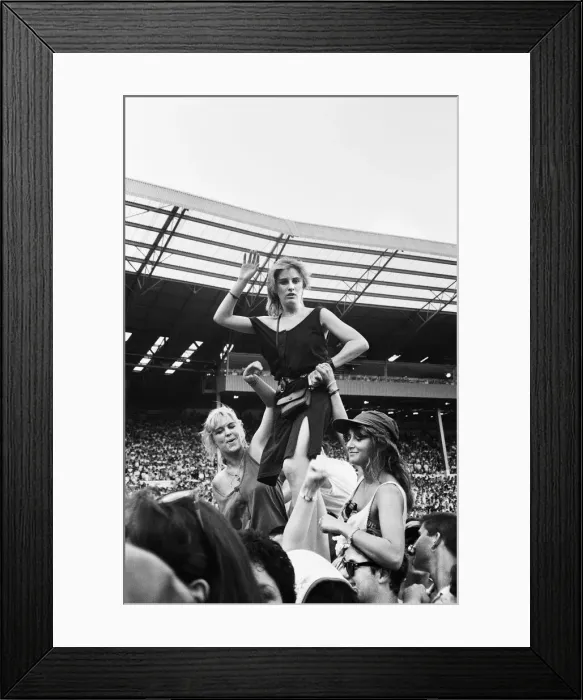 Framed Print : Wham. The Farewell Concert at Wembley Stadium, London England (Picture Framed Print : Wham. The Farewell Concert at Wembley Stadium, London England (Picture
