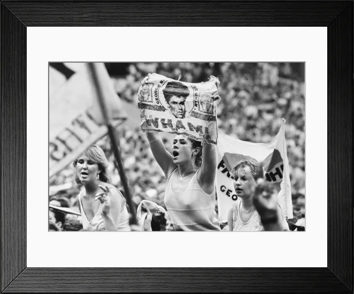 Framed Print : Wham. The Farewell Concert at Wembley Stadium, London England 28th June 1986 Framed Print : Wham. The Farewell Concert at Wembley Stadium, London England 28th June 1986