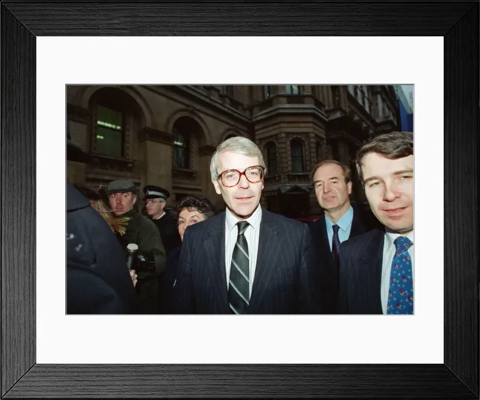 Framed Print : John Major at 10 Downing Street following the Prime Ministers resignation Framed Print : John Major at 10 Downing Street following the Prime Ministers resignation