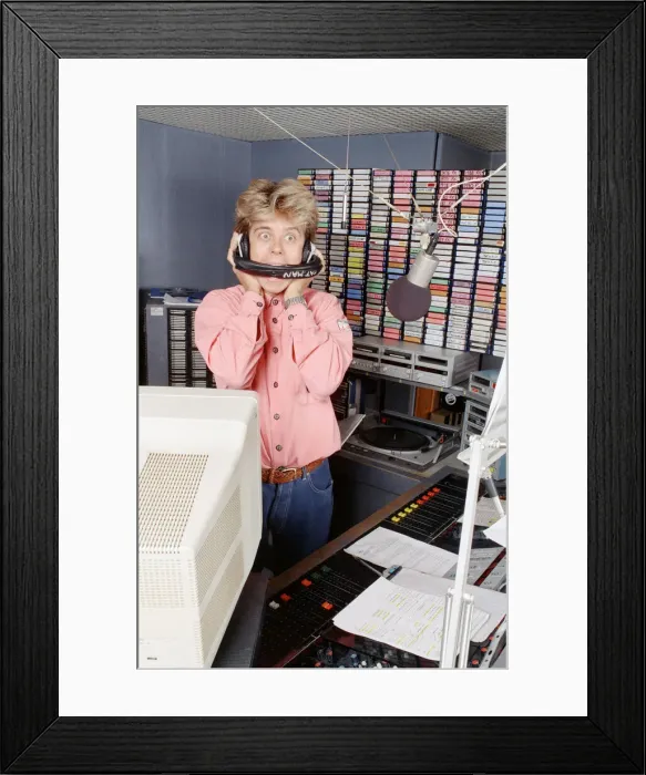 Framed Print : Pat Sharp (born Patrick Sharpin, 25 October 1961)s an English radio Framed Print : Pat Sharp (born Patrick Sharpin, 25 October 1961)s an English radio